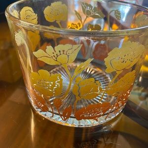 Vintage 6in Glass Bartlett Collins Ice Bucket/Bowl
